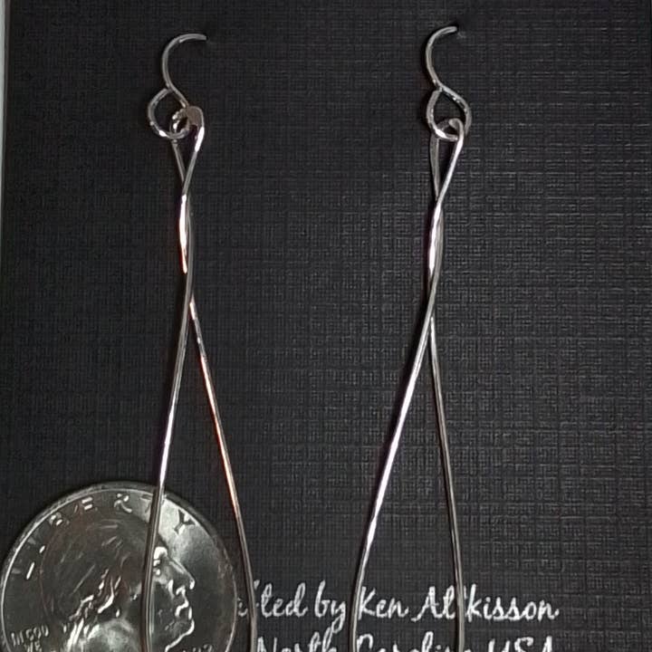 Ken’s handcrafted jewelry – Großhandel Ohrhänger – Sterling Silber Ohrringe Twist/Drop groß1
