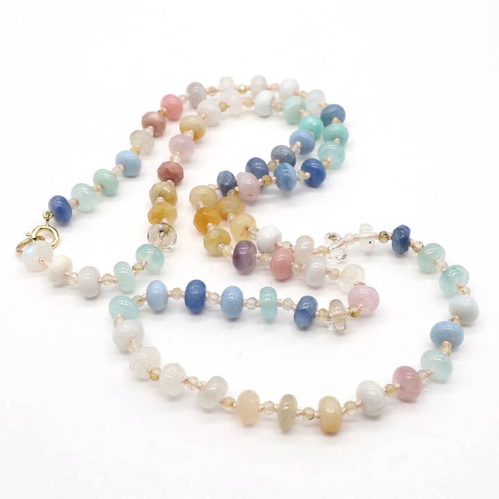 Ethereal Aurora Gemstone Beaded Necklace for wholesale by The Necklace Studio