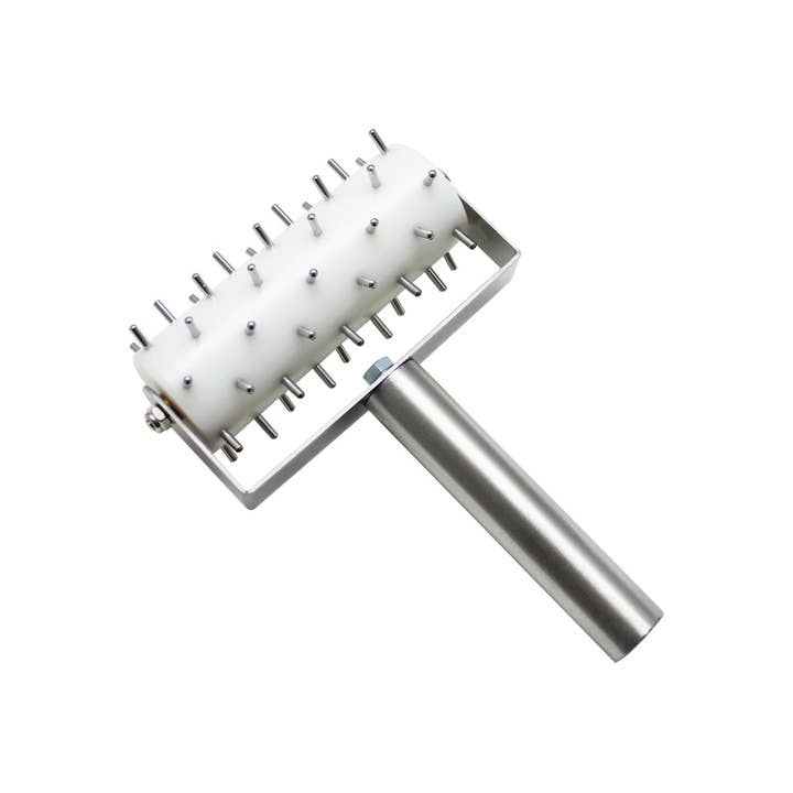 KT Supply - Wholesale Kitchen Tool/Gadget - Roller Dockers Stainless Steel Handle Plastic Barrel 3/8"Pin