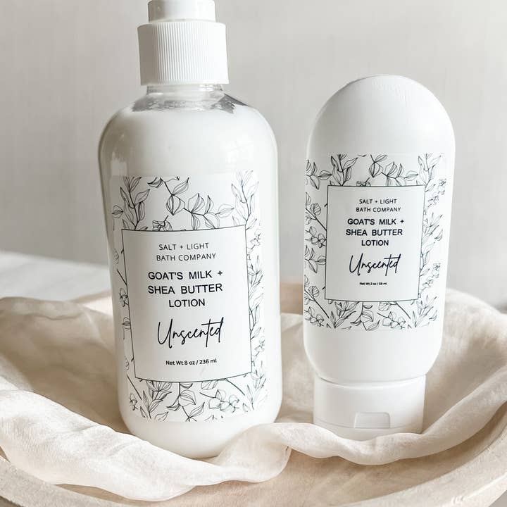 Salt + Light Bath Company - Wholesale Hand Cream/Lotion - 2 oz Unscented Hand Lotion