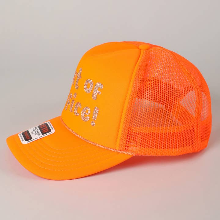 Fashion City - Wholesale Trucker Hat - Unisex - Out of Office Glitter Letter Logo Foam Trucker Hat13