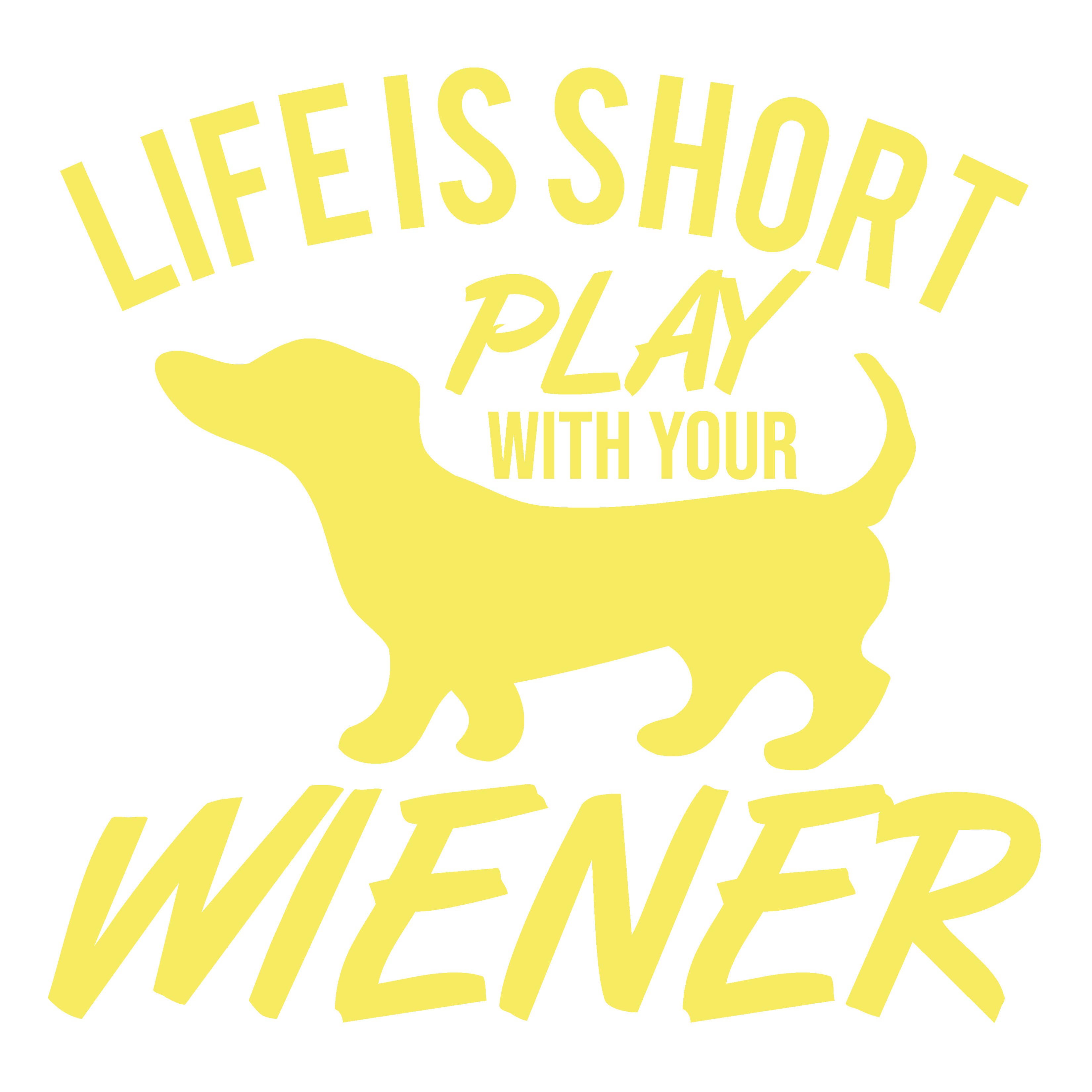 Feelin Good Tees - Wholesale Screen Printed T-Shirt - Unisex - Life Is Short Play With Your Wiener17