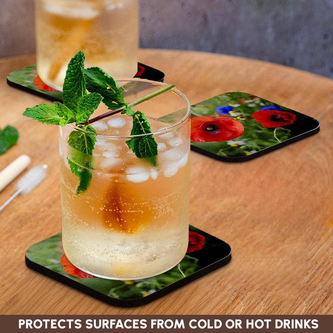 3dRose - Wholesale Coasters - 3dRose, Image of Poppy Flower Close Up, Coaster9