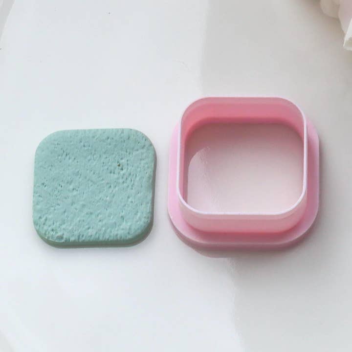 Handgjord rundad fyrkantig polymerlercutter för wholesale av K's Craft House