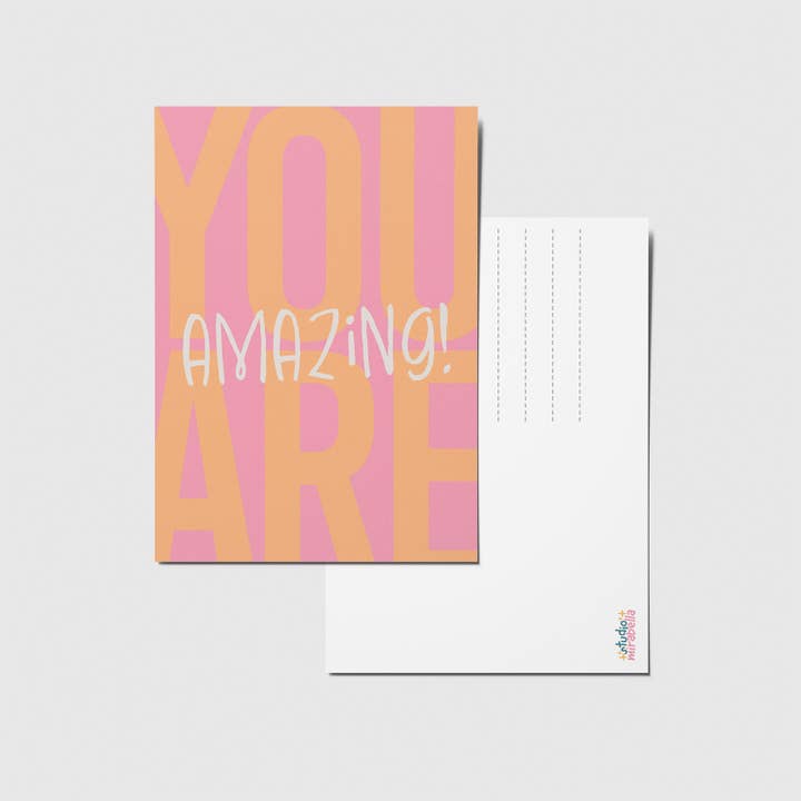 studio mirabella - Wholesale Postcard - You are amazing - A6 Postcard1