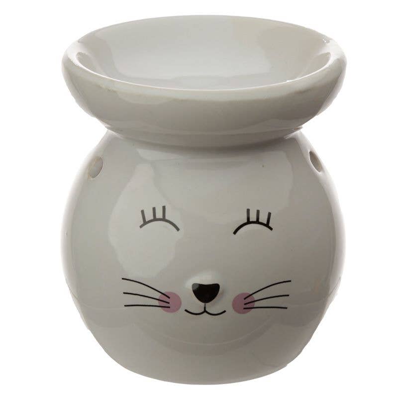 D SCENT - Wholesale Wax Warmer - Cat Face Ceramic Wax Warmer / Oil Burner0