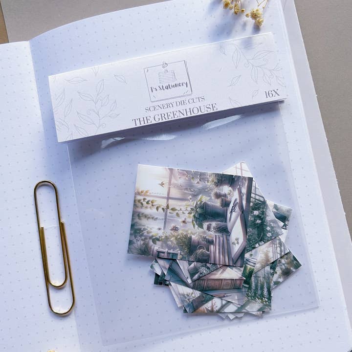 16 st "The Greenhouse" Sceneriklisterpaket för wholesale av T's Stationery