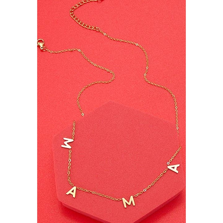 JOSSLYN by wall to wall - Wholesale Pendant/Charm Necklace - STAINLESS STEEL WATERPROOF TARNISH FREE NECKLACE | 40NK3214