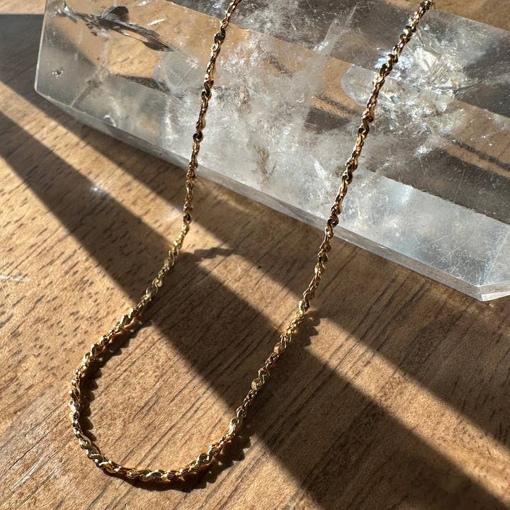 Honeycat Jewelry - Wholesale Link & Chain Necklace - Tinsel Chain Necklace