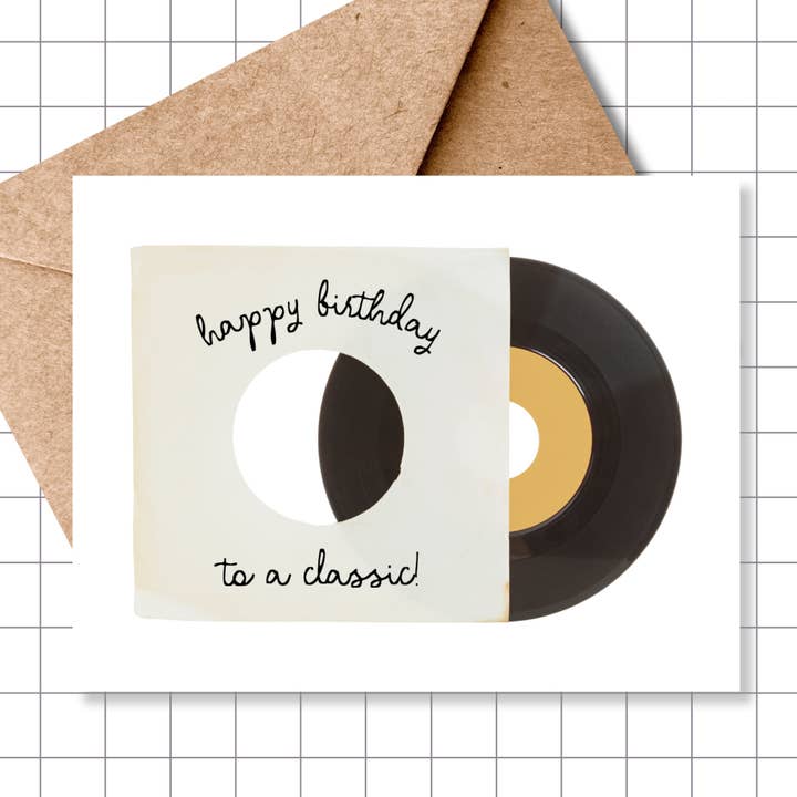 Fijne Verjaardag Voor Een Klassieke Wenskaart | Vinylplaat voor wholesale door Motel Paper Los Angeles