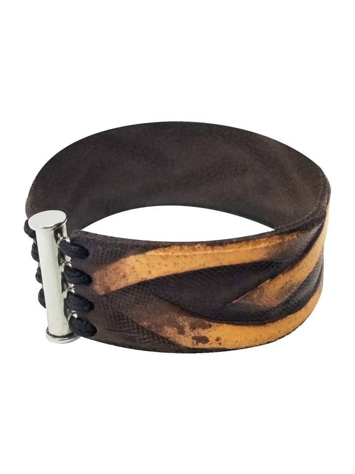 Fletning Leather Bracelet for wholesale by Smoke N' Mirrors