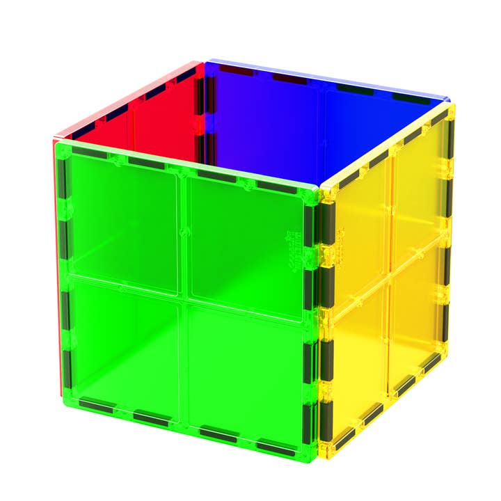 PicassoTiles - Wholesale Toy Set - Kids - PicassoTiles 4pc Large Square Magnet Tiles Expansion Pack
