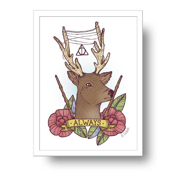 Expecto Patronum Veado Estampado por La Barbuda por atacado de La Barbuda - No U.S. custom fees