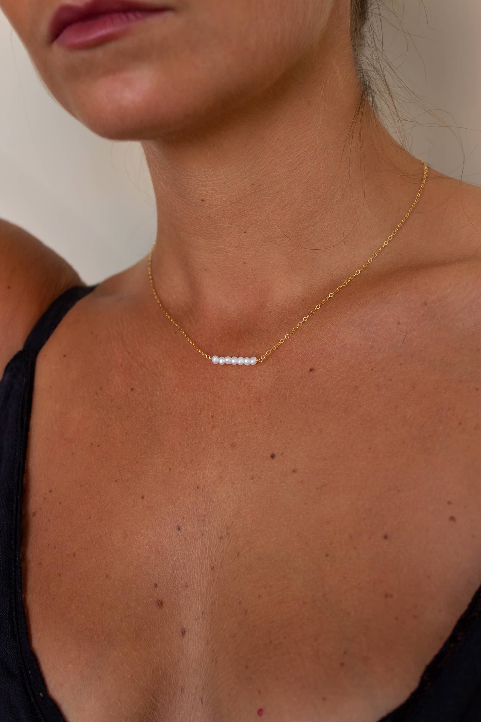 Christine Elizabeth Jewelry - Wholesale Beaded/Pearl Necklace - Freshwater Pearl Bar Necklace3