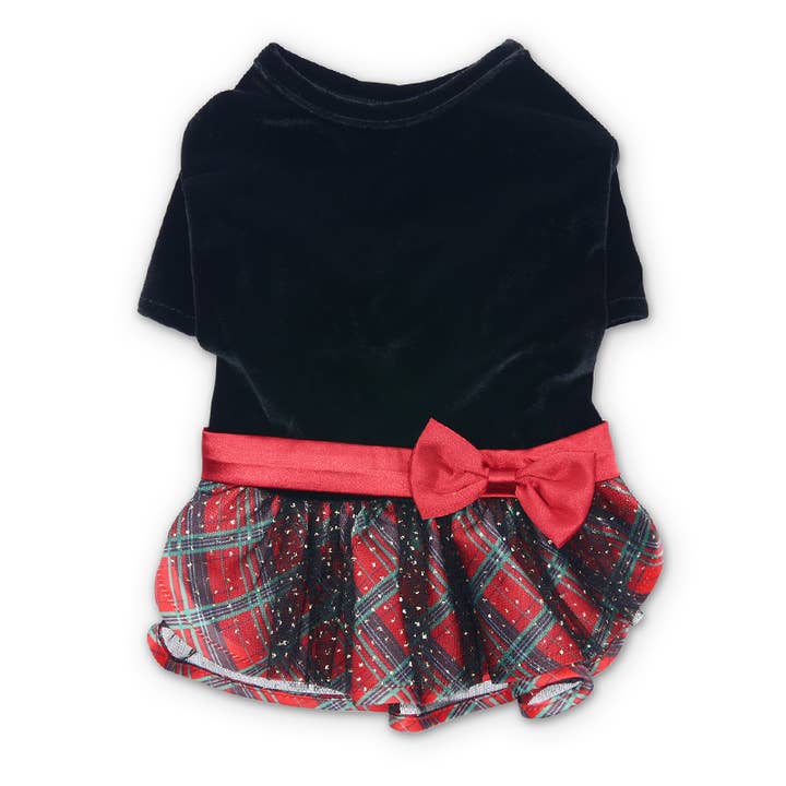 Dogo Pet – wholesale Pet dress – Dog – Velvet Plaid Dress