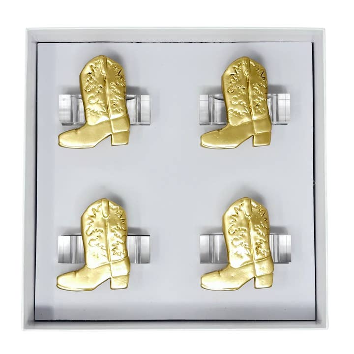 Cowboy Boot Napkin Rings for wholesale by Southern Tribute