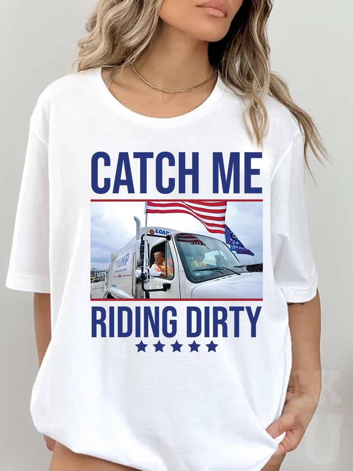 NVC Ecommerce LLC - Wholesale T-Shirt (Graphic) - Women's - Trump Garbage Man in Trash Truck Shirt, Donald Trump Sweater