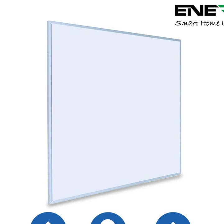 Ener-J 360W Infraröd Panelvärmare, 595 x 595mm Fjärrinfraröd Vägg- eller Takmontering, Vit för wholesale av ENER-J