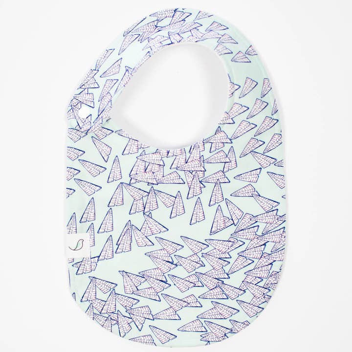 Charlie Snap Bib - Paper Airplanes for wholesale by Hemming Birds