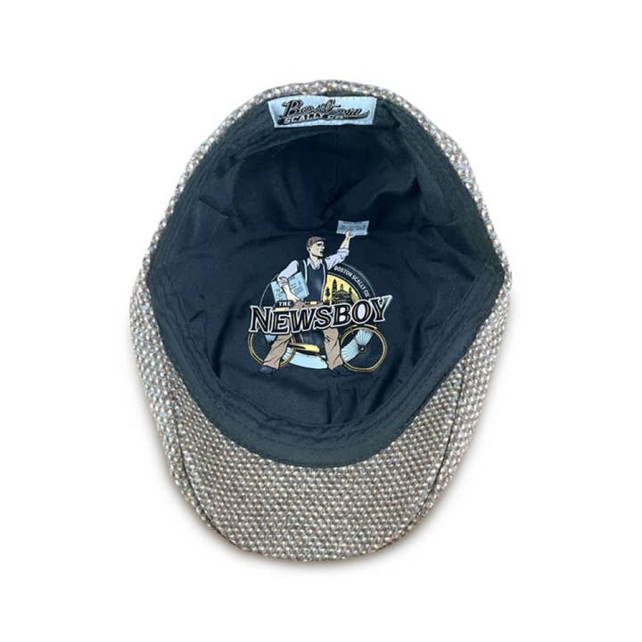 Boston Scally - Vendita all'ingrosso Berretto - Uomo - Cappello The Newsboy Boston Scally - Grigio/Marrone3