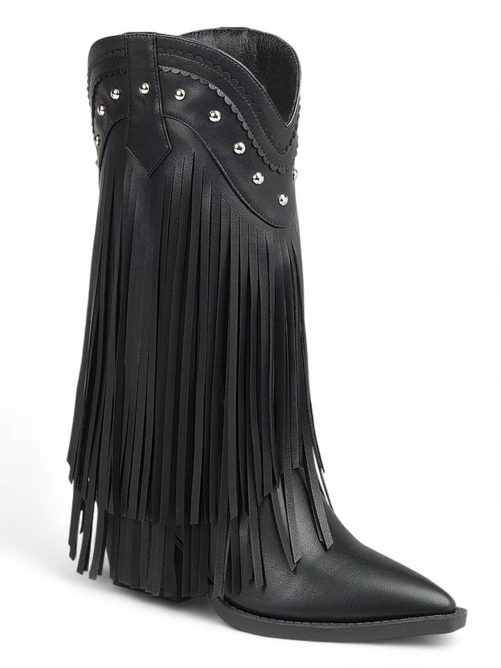 Women Chunky Heel Knee High Boots FL-ANITA-26 for wholesale by FASHION EMPORIO