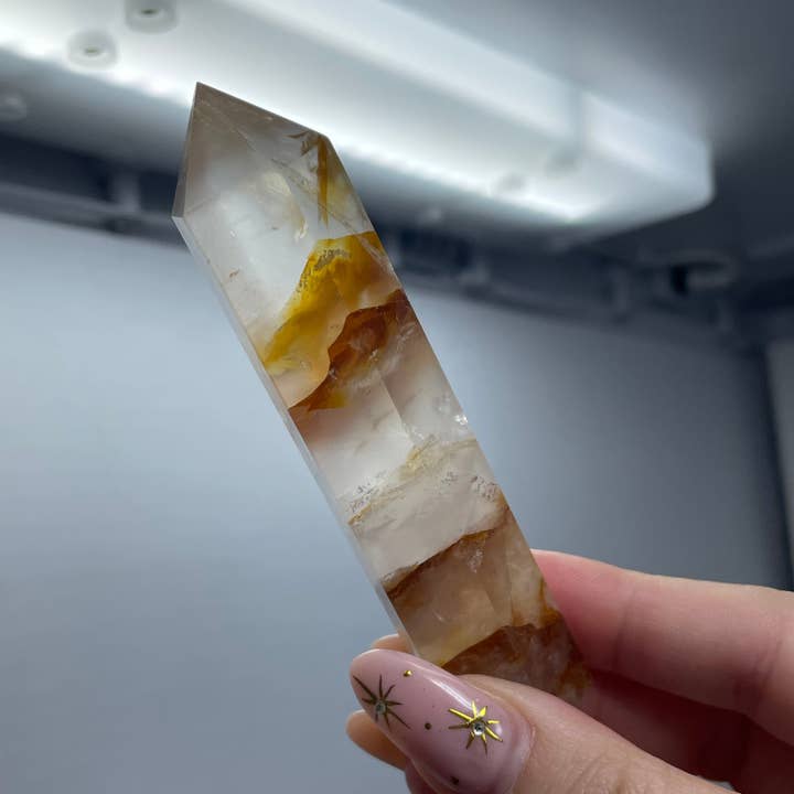 The Crystal Tabby - Wholesale Spiritual stone/crystal - Golden Healer Quartz Tower2