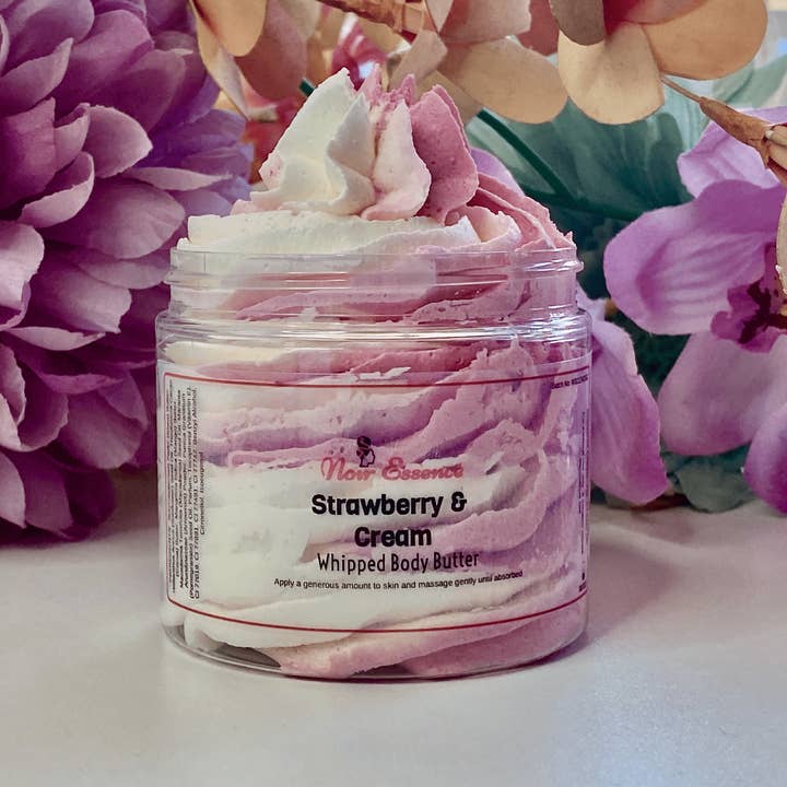 Strawberry & Cream Whipped Body Butter for wholesale by Noir Essence