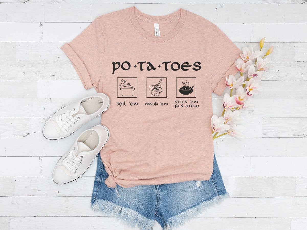 Sister Ray - Wholesale T-Shirt (Graphic) - Women's - Potatoes Hobbit Lord of the Rings Inspired  T Shirt1