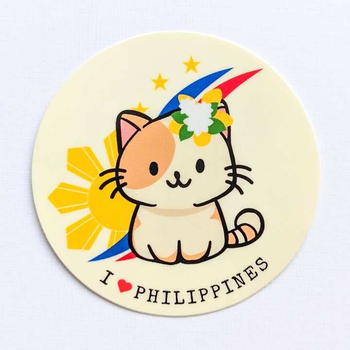 Cat Filipino Sticker for wholesale by Paper Picture Mama
