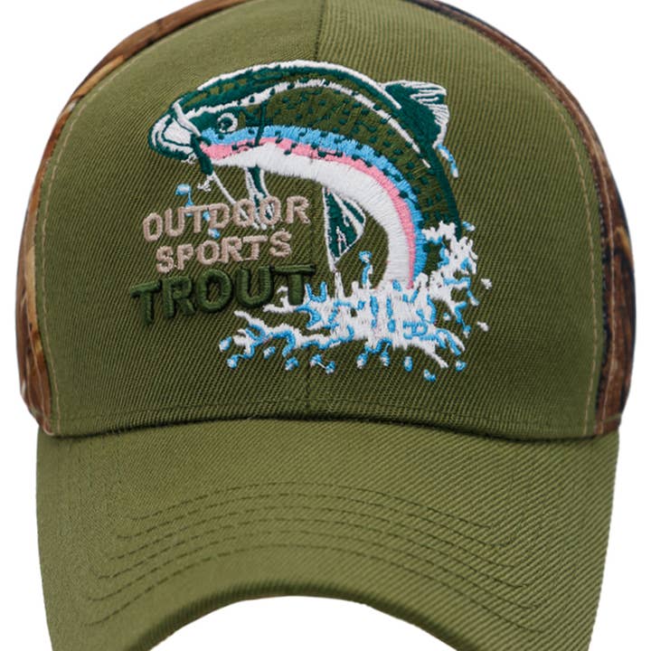 Cap Zone - Vente Casquette de baseball – unisexe - Casquette de baseball camouflage pour chasse et pêche à la truite et au bar4