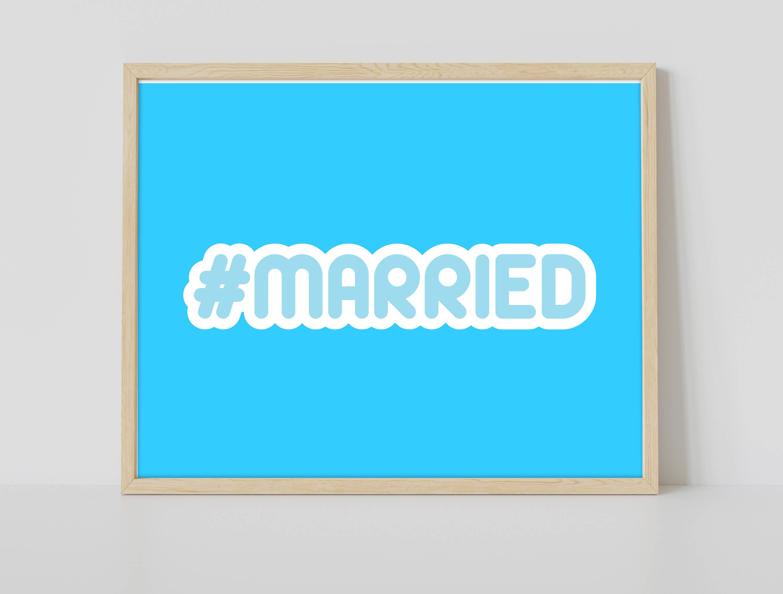 Star Editions – wholesale Art print – Hashtag Married - 11X14” Premium Art Print1