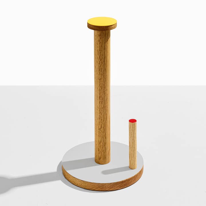 ilan - Wholesale Kitchen Storage/Organizer - 01-the paper towel keeper - walnut/orange2