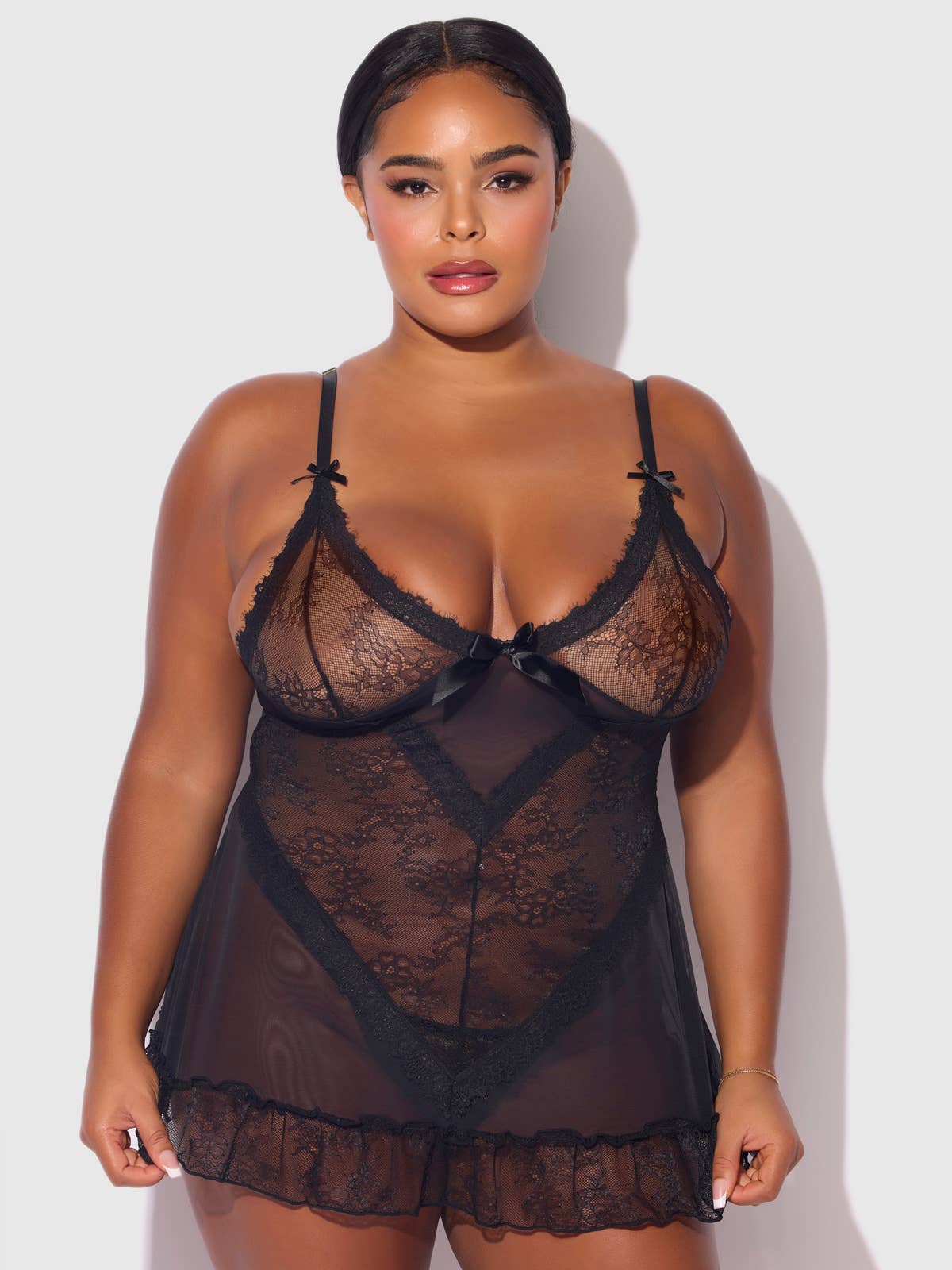 House of Desire - Wholesale Lingerie Set - Women's - KIKI LACE BABYDOL & G-STRING SET6