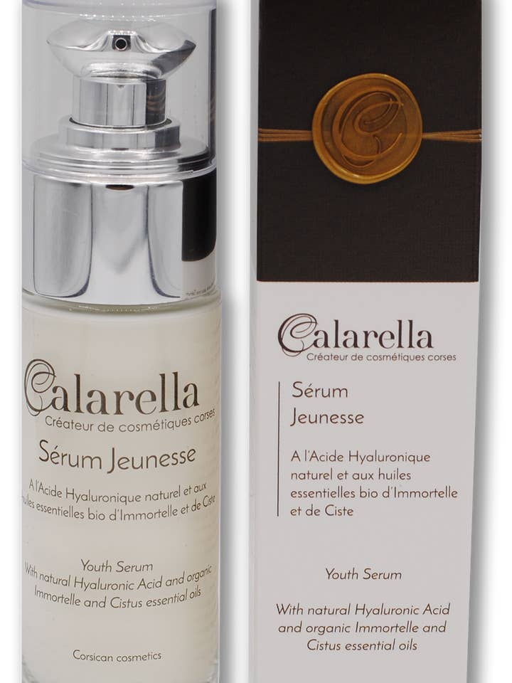 Siero per giovani per la vendita all'ingrosso da parte di Calarella - Créateur de cosmétiques corses