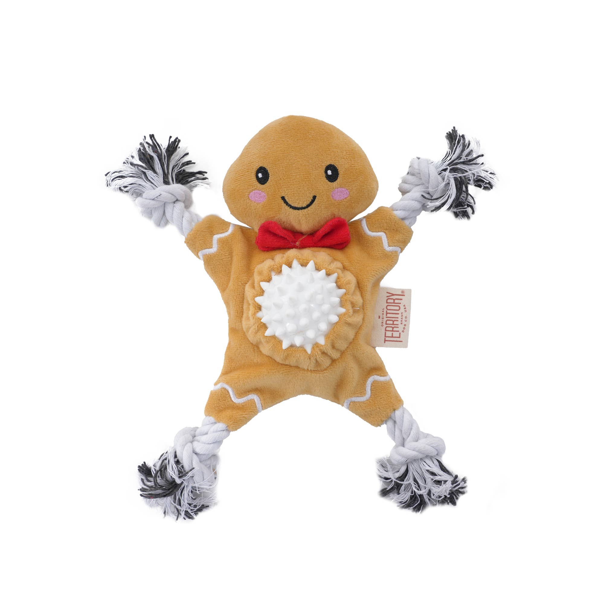 Original Territory - Vente Jouet – chien - Jouet pour chien 2-en-1 à tirer et rapporter en pain d'épice0