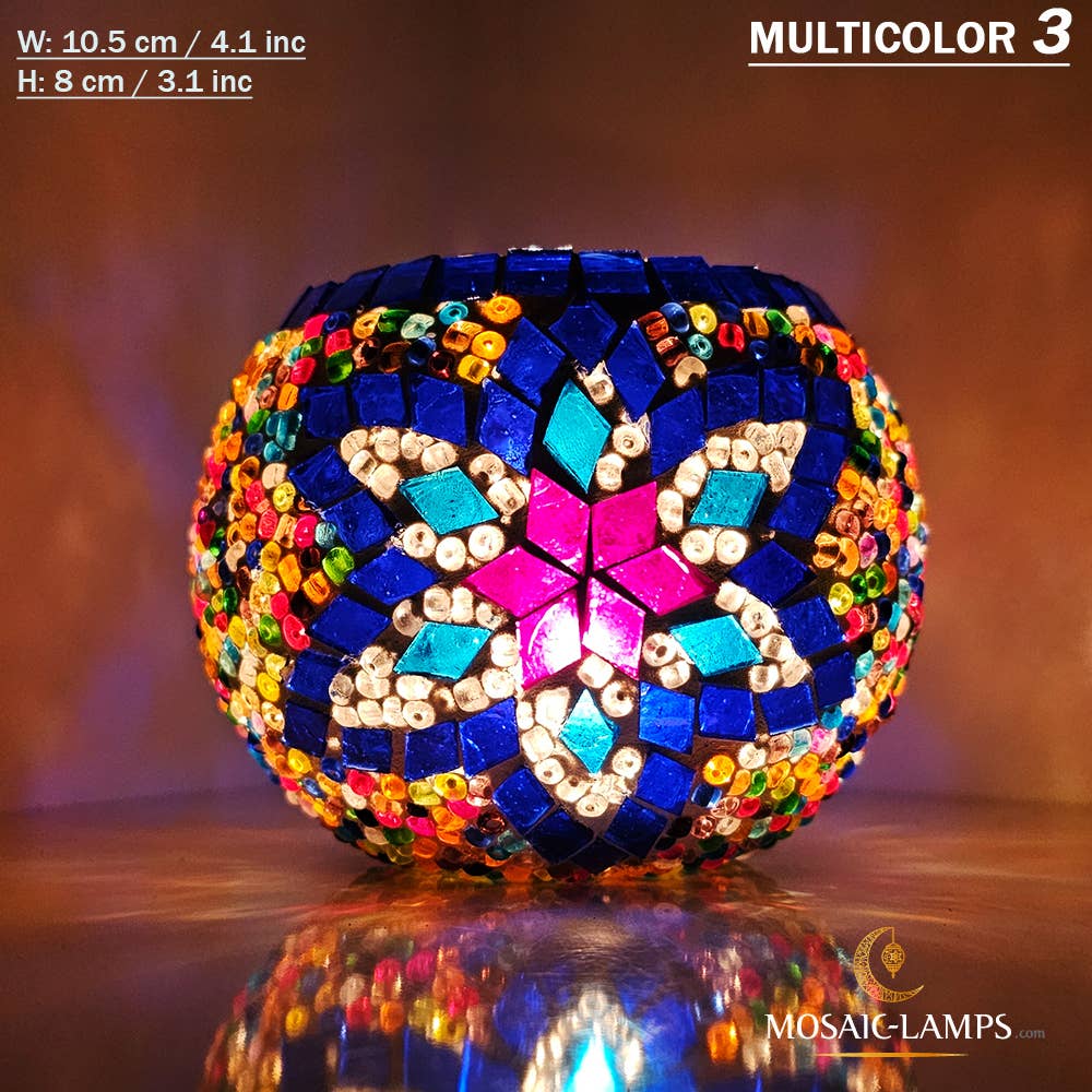 Mosaic Lamps - Wholesale Candle Holder - Turks Color, Turkish Mosaic Candle Holders, Votive Candle18