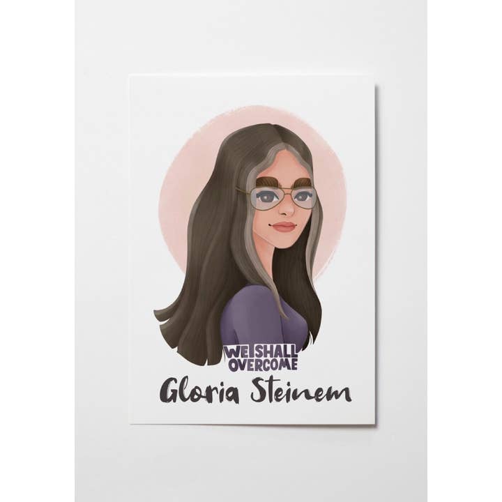 Gloria Steinem Feminist Icon Wall Art for wholesale by Another Wild Story
