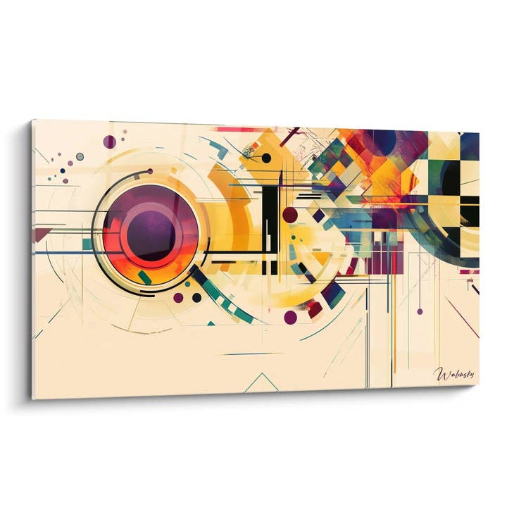 Tabel inspireret af Komposition VIII af Wassily Kandinsky nr. 2 – Hyldest til Berømt Kunstner for engroshandel hos Walensky