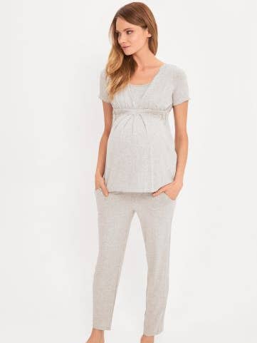 PYJAMA SHORT SLEEVE GREY for wholesale by Cool Mama