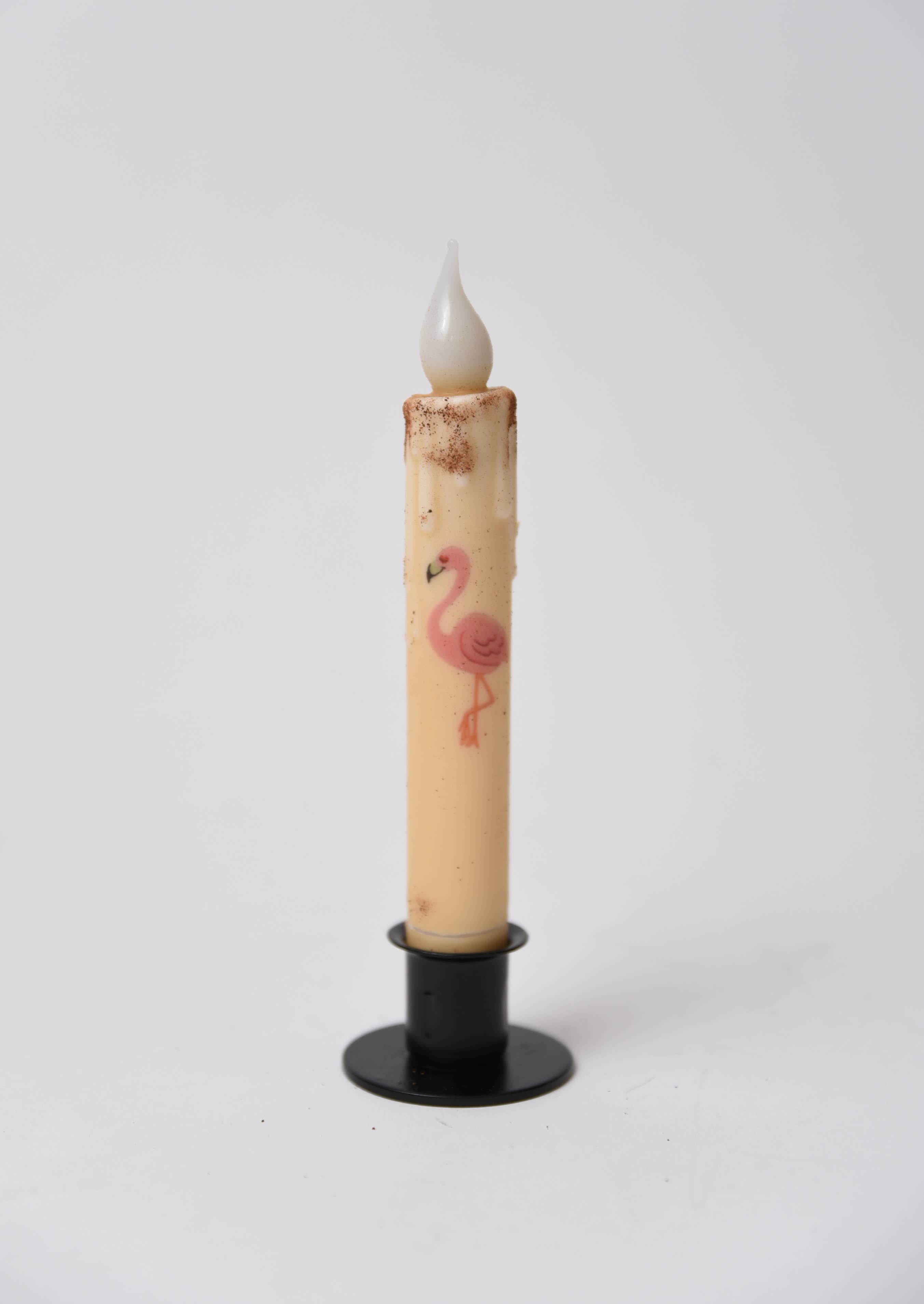 LMS Wholesale - Wholesale Flameless Candle - Pink Flamingo  LED Timer Taper Candle0