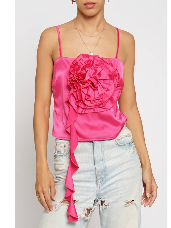 ROSETTE SATIN CAMI for wholesale by Sans Souci