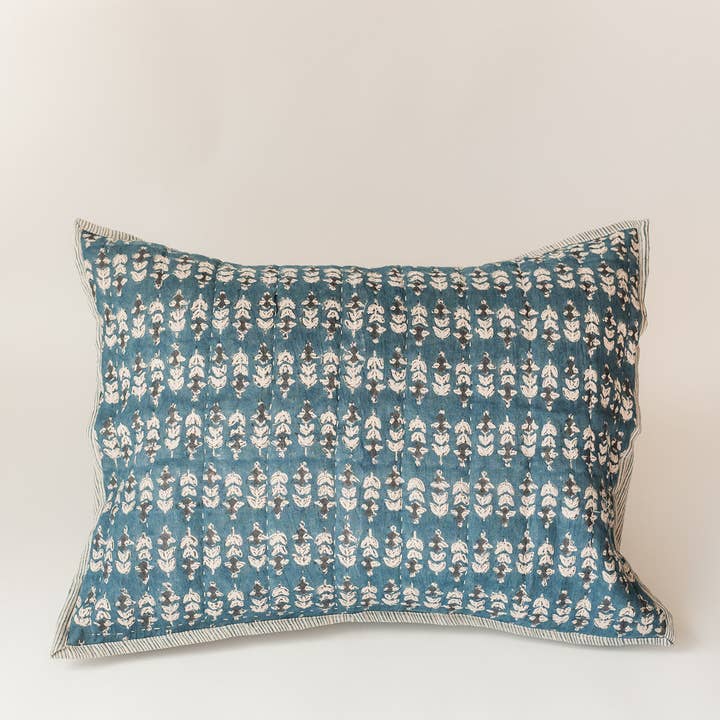 Co.House Designs - Wholesale Bedding Pillowcase/Sham - Blossom Block Print Sham