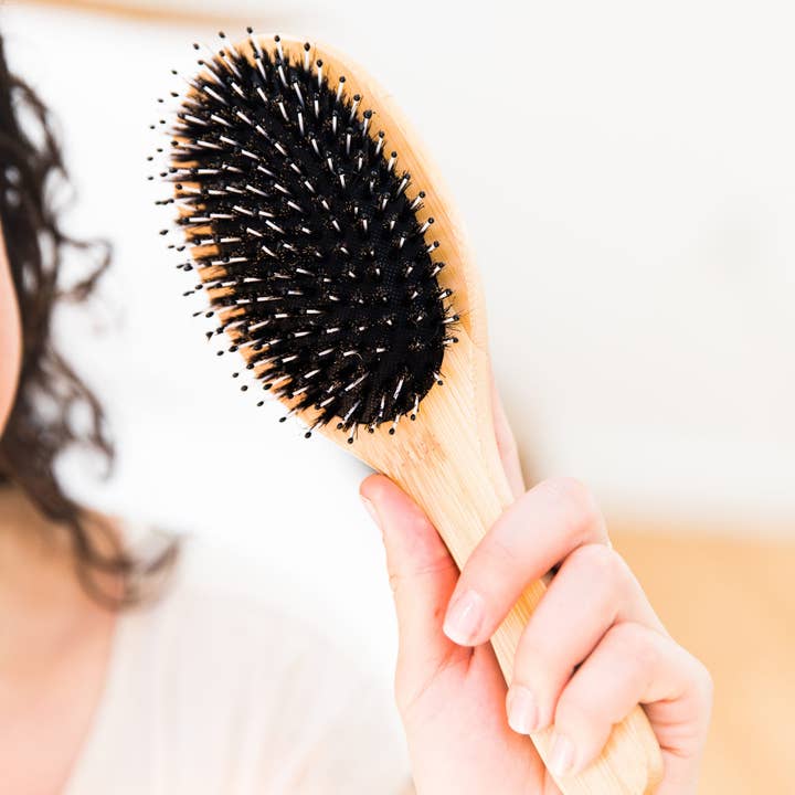 Beauty By Earth - Wholesale Hair Brush/Comb - Hair Brush - Boar Bristle Brush with Detangling Nylon Pins