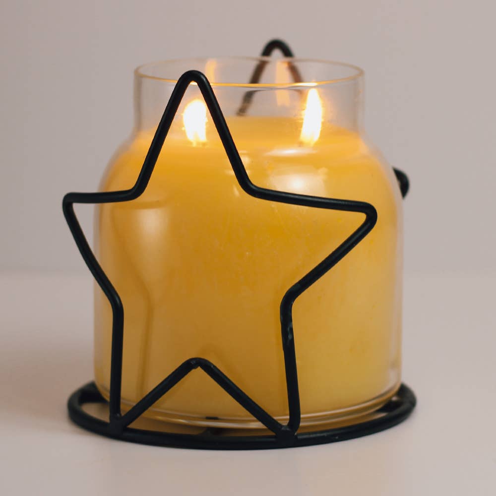 A Cheerful Giver - Wholesale Candle Holder - Star Candle Holder Jar (Black)1