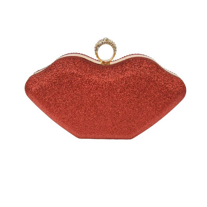 AB Lip Mouth Rhinestone Bag HB1642 for wholesale on Faire5