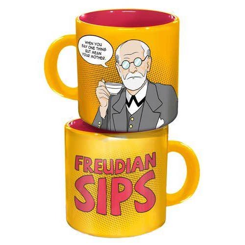Unemployed Philosophers Guild - Wholesale Coffee Mug - Freudian Sips Coffee Mug1