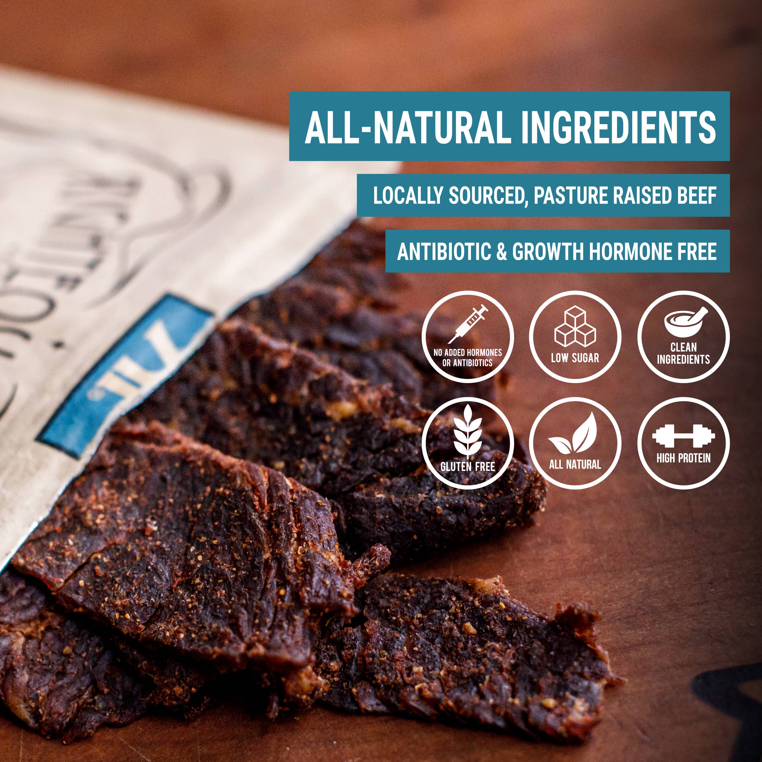 Righteous Felon Craft Jerky - Wholesale Jerky - Bootleggin' Baby Blues BBQ Beef Jerky 2oz4