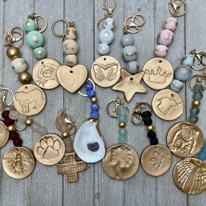 Ten Twenty Six Designs - Wholesale Keychain - Women's - Handmade Clay & Oyster Keychains0