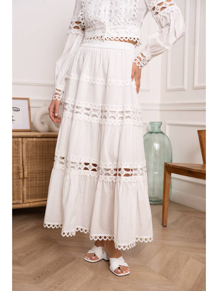 CHOKLATE PARIS - Vente Ensemble haut et jupe - Femme - Ensemble Ellie en coton chemise et jupe - 81013 & 81015