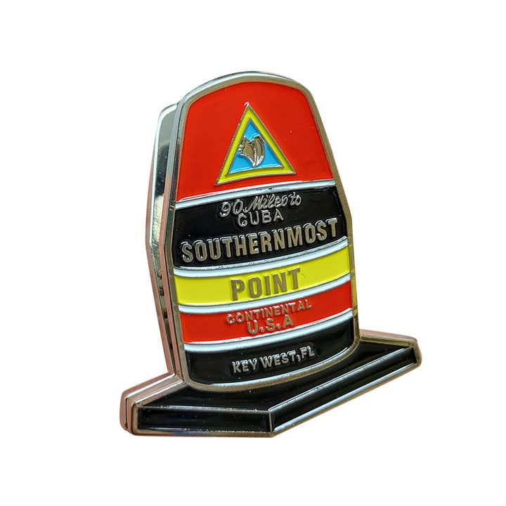 Southern Most Point Enamel Clip Magnet for wholesale by Sea Creations